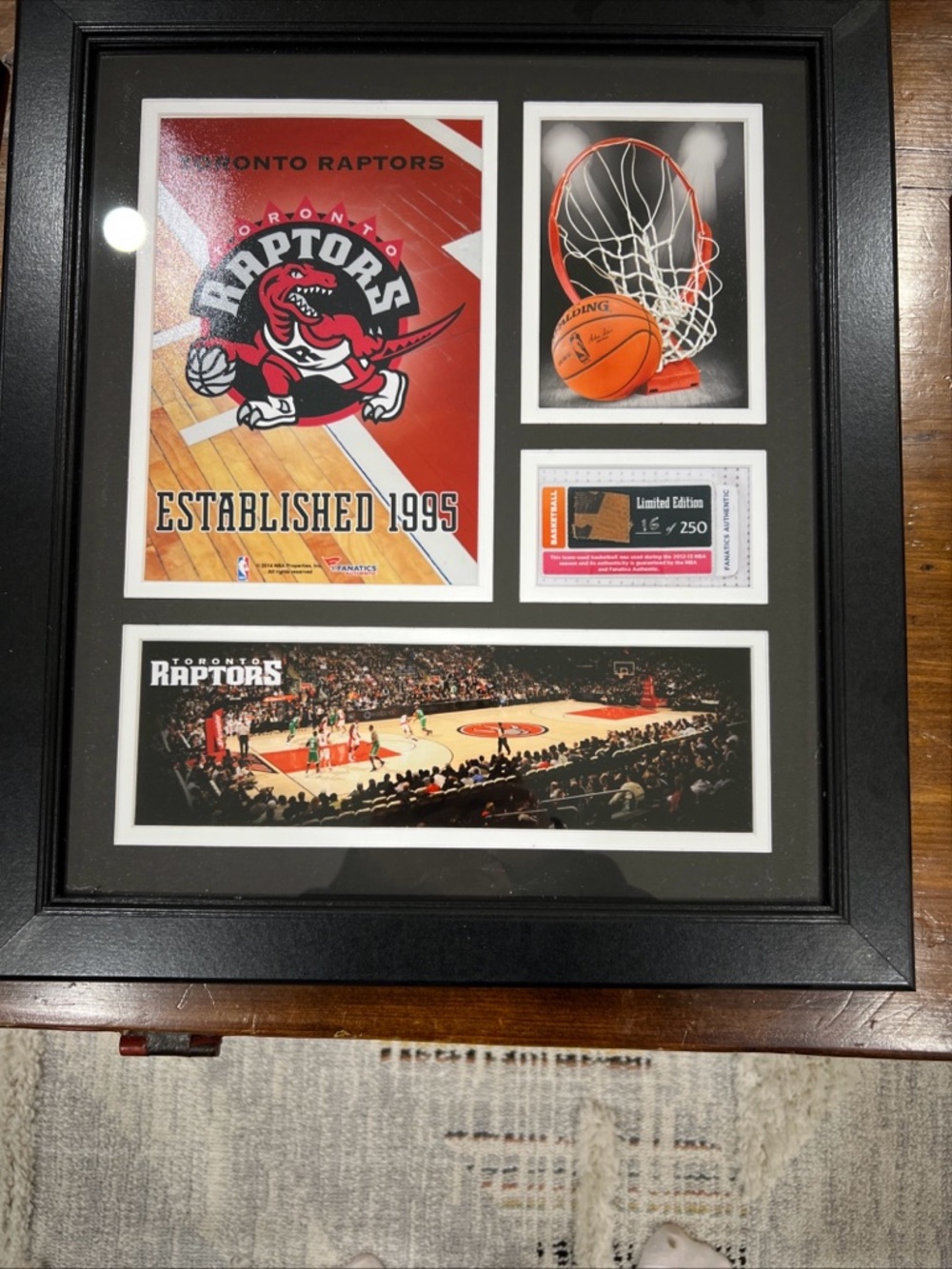Fanatics Toronto Raptors Framed Red Black Sports Wall Art